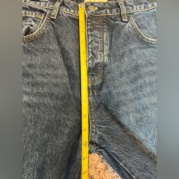 We The Free Good Luck Mid Rise Barrel Jeans Size 27 Dark Wash - Picture 11 of 14